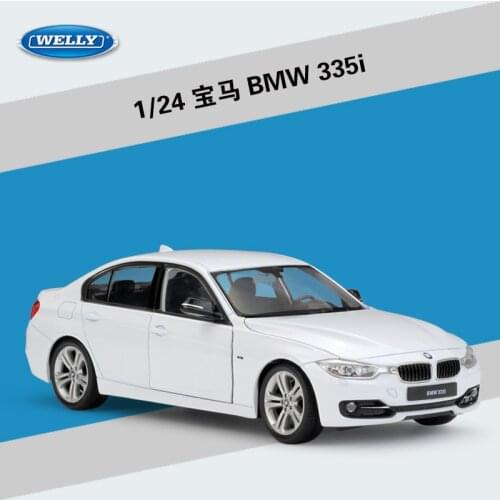 WELLY 1:24 High Simulation Classical Diecast Vehicle BMW 335i/535i Metal Alloy Model Car For Children Gift Toy Car Collection