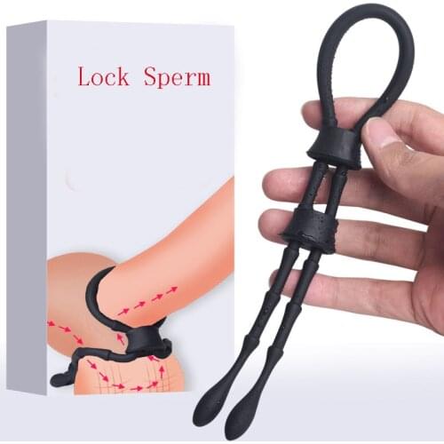 Adjustable Rope Penis Rings Sex Toys For Men Bdsm Cock Scrotum Lock Sperm Erection Ring Toys For Adult Male Sex Shop Cockring