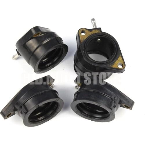 4 Pcs Motorcycle Carburetor Joint Intake Manifold Interface Set For YAMAHA FZS600 FAZER 600 1998-2003 5DM-13586-01-00