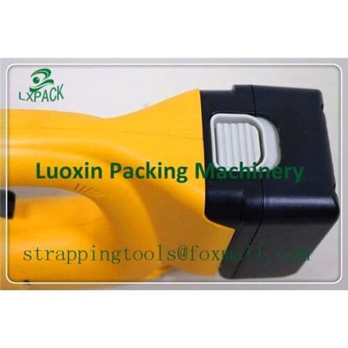 LX-PACK Lowest factory price battery recharge plastic Banding tool hand held electrical strapping machine Packing Strapping Tool