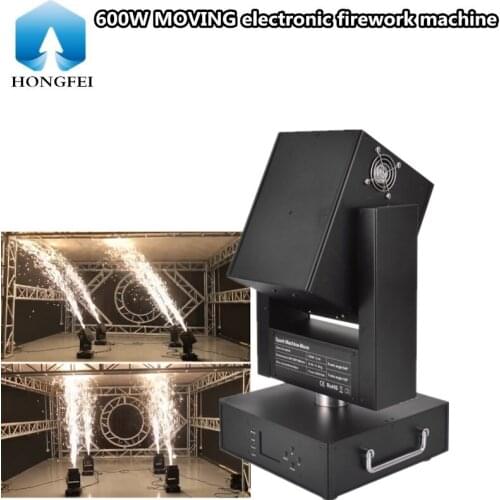 600W Moving head firework machine Electronic shaking head spray machine, stage bar performance special effects cold fireworks