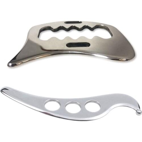 Stainless Steel Gua Sha Guasha Plate Massager Tool with Stainless Steel Gua Sha Scraping Massage Tool