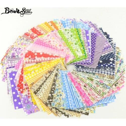Booksew cotton fabric charm packs telas patchwork algodon quilting tilda no repeat design tissu 50pieces 10cmx10cm material