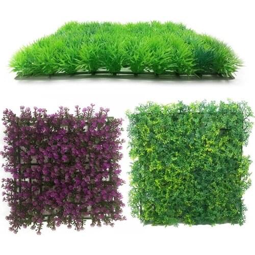 Underwater Turf Aquarium Ornaments Artificial Water Plastic Green Grass Flower Plant Lawn Aquatic Aquarium Fish Tank Decor