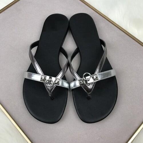 Summer European New Flip Flops Designer Slides Women Sandals Casual Flat Ladies Sandals Fashion Women Slipper Sandels for Women