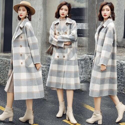 SZMXSS Women's Plaid Coats