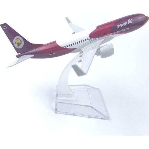 Thai Airways Purple Bird Nok 16Cm Alloy Aircraft Model Car Decoration Office Home Decoration Collection