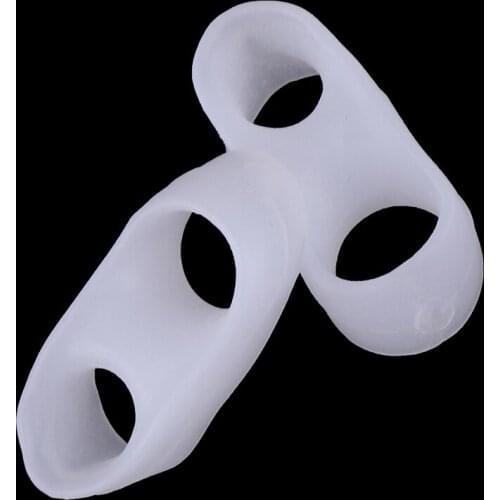 Velishy Silicone Gel Mini Toe Separator For Prevent Toe Overlap Hallux Valgus Corrector Thumb Protection Orthopedic Inserts Pads