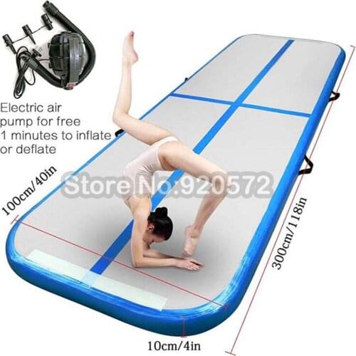 Free Shipping 2m 3m 4m Inflatable Gymnastic Mattress Gym Tumble Air Track Floor Tumbling Air Track Mat For Adult or Child