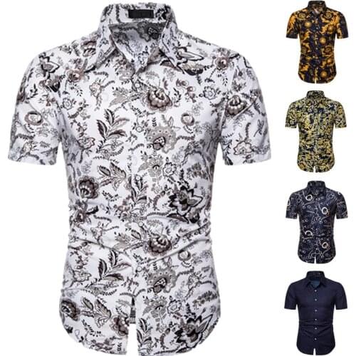 M-5XL Dot-Print Business Casual Shirts for Summer Short Sleeve Regular Large Size Formal Clothing Mens Office Button Up Blouses