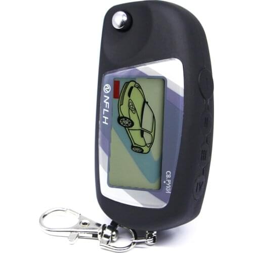 Uncut blade Key Fob For Scher-Khan Magicar 5 Two Way Car Alarm LCD Remote Controller For Sher Khan Magicar 5 Car Keychain