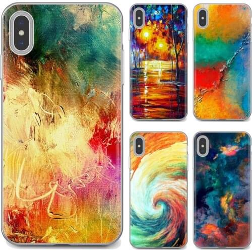 Phone Shell Cover For Xiaomi Mi 5X 6X Mix 1 2 2S 3 Mi5 Mi5S Mi6 Mi3 Mi4 poco X3 nfc F2 Pro M3 Abstract Paint Color HD Wallpaper