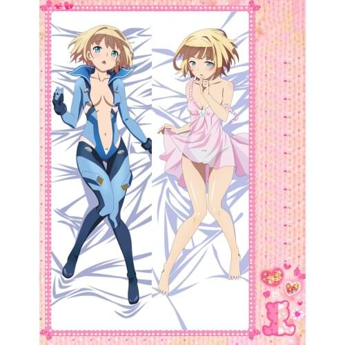 Anime Cartoon Heavy Object Double-Sided Bolster Hugging Pillow Case Pillow Cover Pillowcase Peach Skin 2 Way No.66060