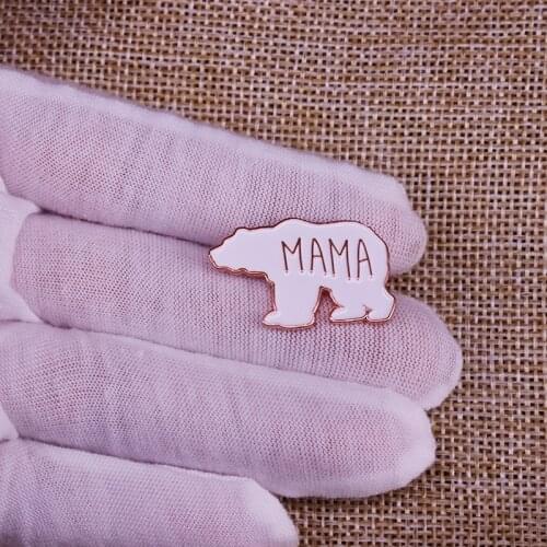 Mama Bear Motherly Love Enamel Pin Mothers Day Gift