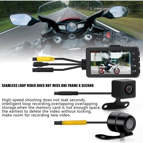 New universal high definition motorcycle Camera DVR, with 1080p front and rear dual recorder motorcycle electronic tachograph