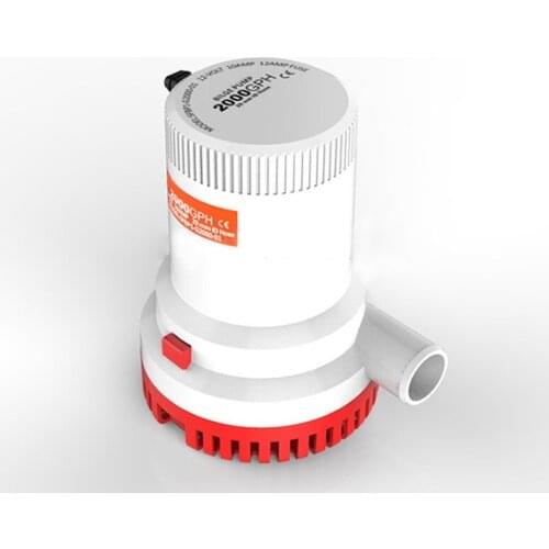 2000GPH DC 12 / 24V Submersible Pump Electric Water Pump For Seaplane Car House Boat