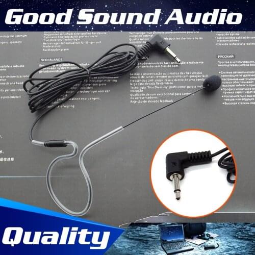 Free Shipping 5Pcs 3.5mm Plug Wired Condenser Headset Microphone Single Earhook Headworn Mic For Specch PC Computer Tour Guide
