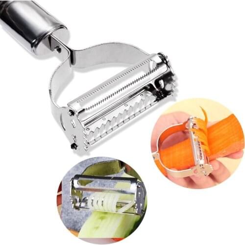 1PCS Portable Stainless Steel Potato Cucumber Carrot Grater Julienne Peeler Vegetables Fruit Peeler Vegetable Slicer