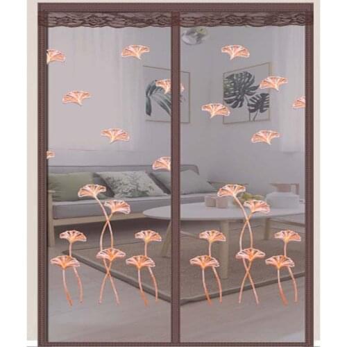 Cartoon Moon Star Bear Children Bedroom Door Curtain Mesh Summer Anti-Mosquito Fly Bug Anti-Insect Net Automatic Close