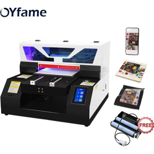 OYfame A4 UV Flatbed Printer With L800 Printer head a4 uv printer For Phone Case Acrylic Metal Bottle UV Printing Machine A4