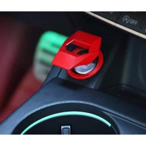 Universal Car Engine one-Click Start Button Decorative Cover, Stop Button Ignition Switch Cover Modified Start Decorative Ring