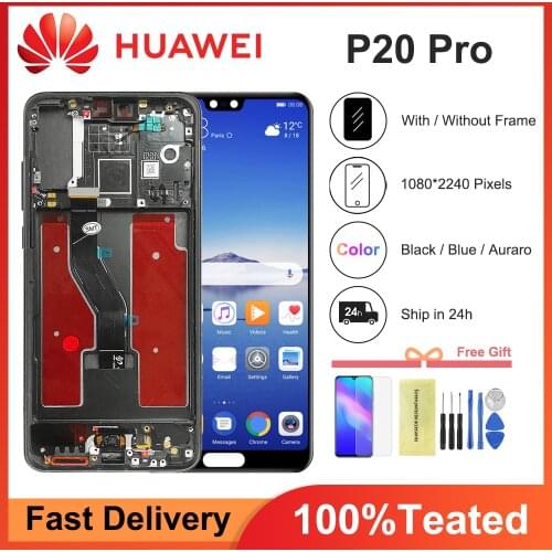 100% Original 6.1'' Display for Huawei P20 Pro LCD Touch Screen Digitizer Assembly CLT-L09 CLT-L29 CLT-AL01 Replacement Repair