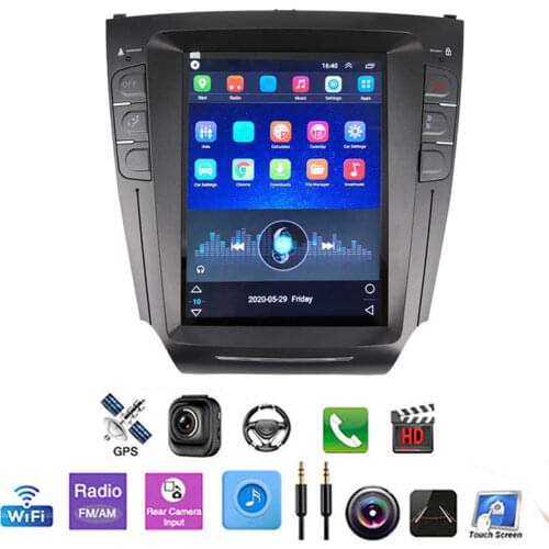 10.4in Car Radio Stereo GPS Navigation System Portrait Fit for Lexus IS200 IS250 IS300 IS350 2007-2015 New