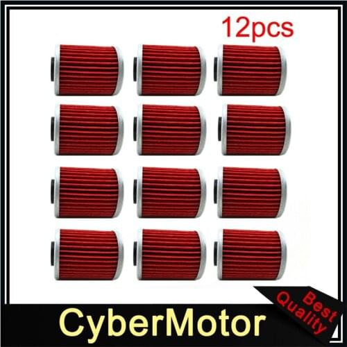12x Oil Filter For SUZUKI RMZ450 RMZ 250 450 EVO 300 KAWASAKI KX 250F