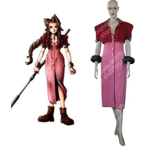 2016 Final Fantasy VII Aerith Gainsborough Cosplay Dress