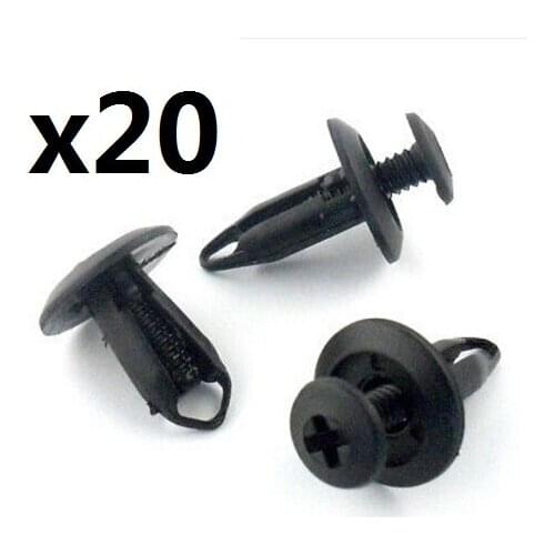 20x For Ford Bumper, For Wheel Arch Lining, For Splashguard & Trim Clip Plastic Fasteners