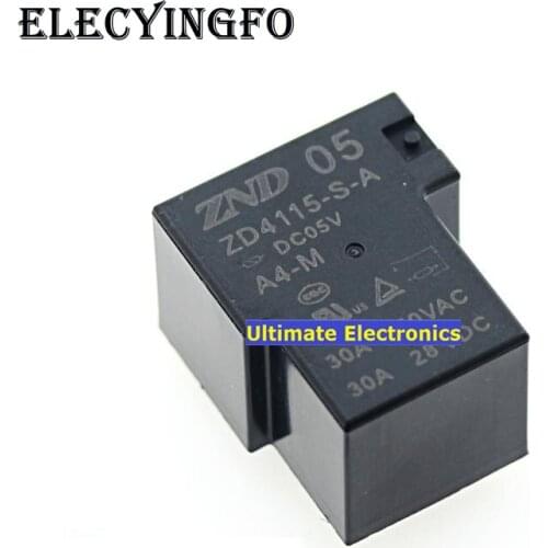 5pcs ZD4115-S-A-DC05V-A4-M A group of normally open 4 feet 30A Relays