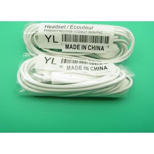 50PCS Samsung Earphone EHS64 Headsets Wired with Microphone For Samsung Galaxy S3 S6 S8 for Android IsoPhones In ear Earphones