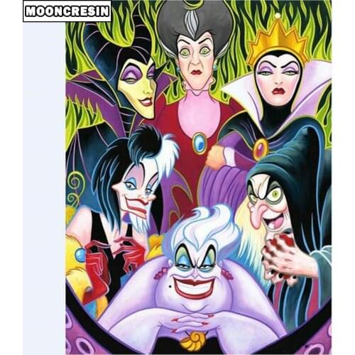 5D Diy Diamond Embroidery Cartoon Witch Diamond Painting Sale Cross Stitch Full Drill Rhinestone Painting By Numbers Decor Home