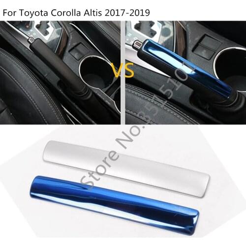 Car Stick Armrest Handrail Trim Frame Handbrake Handle Cover Parking Brake 1pcs For Toyota Corolla Altis 2017 2018 2019