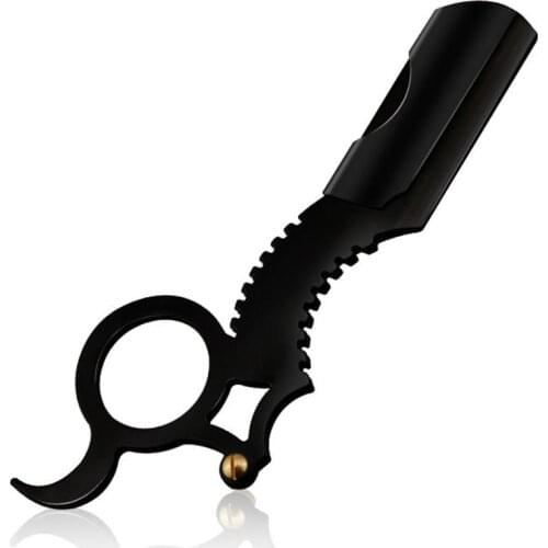 Straight Edge Barber Razor Haircut Beard Eyebrow Shaving Tool Manual Depilation Razor Hairdresser Trimming Tools