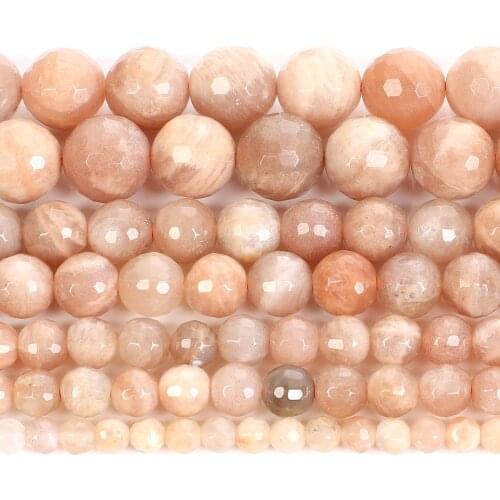 4-10mm Round Faceted Yellow & Black Sun Natural Stone Bead Loose Beads For Jewelry Making Charm Bracelet Necklace Handmade DIY
