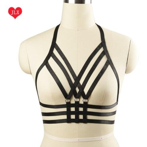 2018 New Tom Harness top Cage Bra Fetish Lingerie goth Bra harness, bondage lingerie, Body Harness, Sexy Lingerie