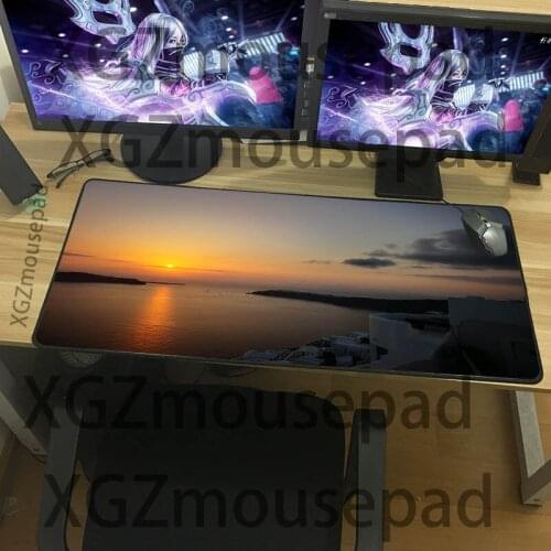 XGZ mouse pad sea scenery large size selection table mat high quality game mouse pad rubber anti slip keyboard pad suitable for