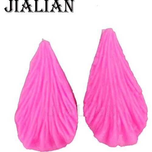 Leaves chocolate wedding cake decorating tools 3D tree leaf baking cooking mould fondant silicone mold T0231