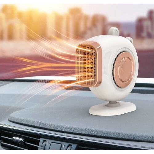 Dual-use Portable Car Vehicle Adjustable Heating Heater Fan Dryer Window Defroster Demister Car Electrical Heating Fans