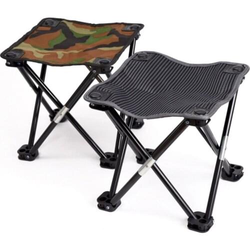 Portable Fishing Chair Outdoor Camping Hiking Beach Camouflage Folding Stool Lightweight Recreational Fishing Gear Chair