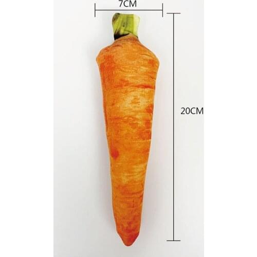 Lifelike Feed Vegetables Pet-Toy Dog Cat Molar Resistant Clean Interactive Cute Pullable Dog Toy Cat Toy Plush Pillow