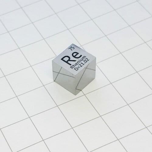 Rhenium Cube Re Metal High Purity Polished Shining Precious Super Metal Research Development Element Simple Substance 10x10x10mm