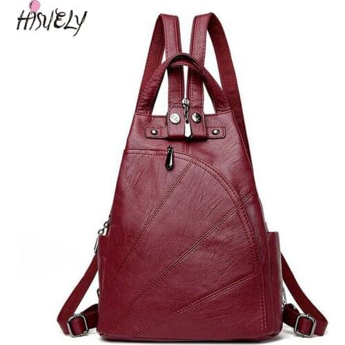New Arrival Fashion Leisure Women Backpacks Women& PU Leather Backpacks Female school Shoulder bags for teenage girls Travel Bag