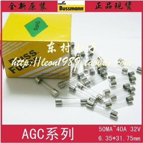 [SA]United States BUSSMANN Fuses BUSS AGC-20R 20A 32V fuse 6.35 & times; 31.75mm--50pcs/lot