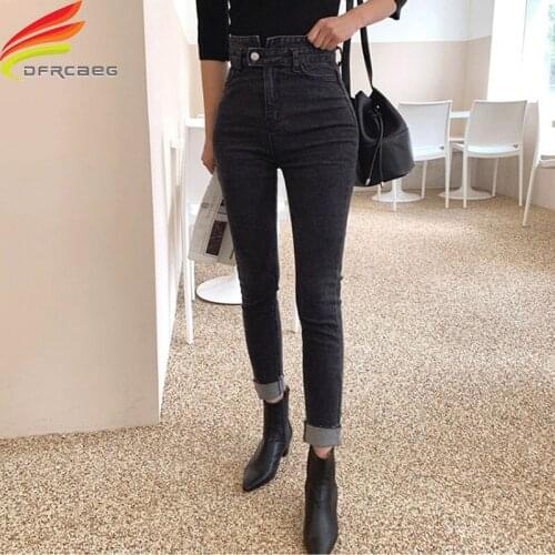 Sexy Women Black Jeans Skinny Lift Butt Jean Femme Bodycon High Waist Denim Pants Push Up Hip Pencil Lift Jeans Women Hot Sale