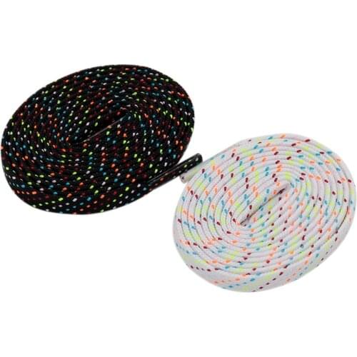 7MM Canvas Easy Flat Laces Unisex Multicolor Dot Matrix Shoelace Young&Youth Unique Shoe Cordones