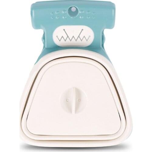 Dog Pooper Foldable Scooper for Pet Travel Outdoor with 1 Roll Decomposable Bags Poop Scoop Clean Pick Up Excreta Easy Cleaner