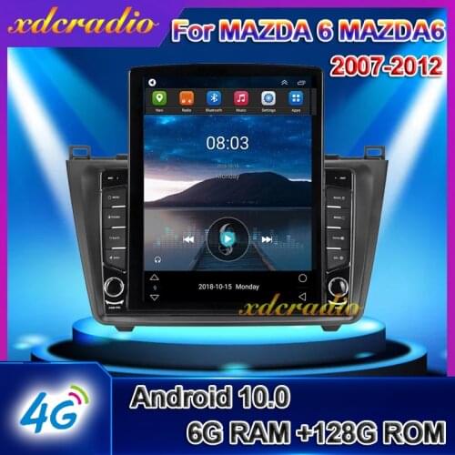 Xdcradio 10.4" Android 10.0 Tesla Style Vertical Screen For MAZDA 6 MAZDA6 Car Radio Multimedia Player GPS Navigation 2007-2012