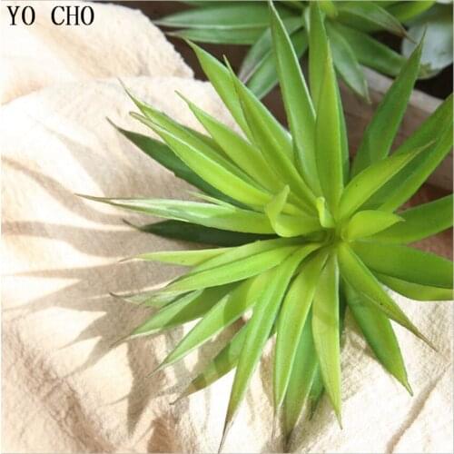 YO CHO 1PC Sword-shaped Leaves Artificial Flower Plant Home Garden Wall Decor DIY Fake Succulent Christmas Decorations Grass